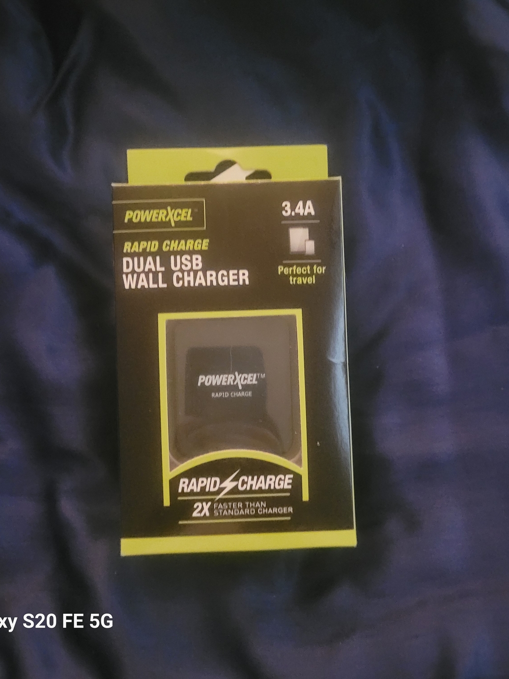 3.4A Rapid Charge Dual USB Wall Charger - Black